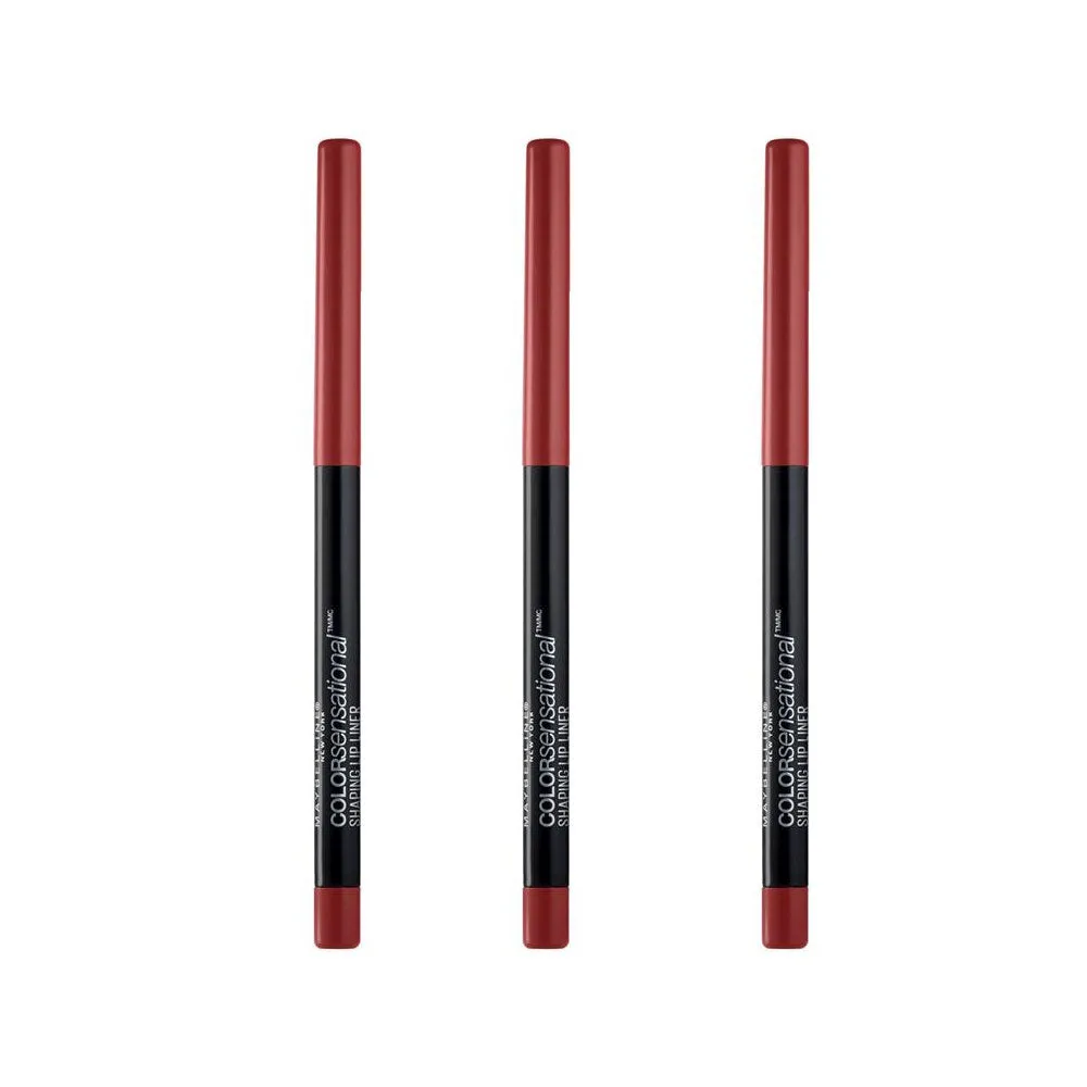 3x Maybelline Color Sensational Shaping Lip Liner Brick Red