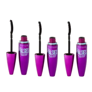 3x Maybelline The Falsies Volum Express Mascara Black Drama 8.2ml
