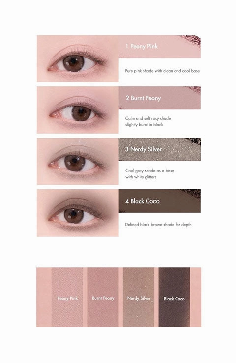 [rom&nd] Better Than Eyes INAPSQUARE Edition(7.4g/0.25fl.oz)- 3 Colors