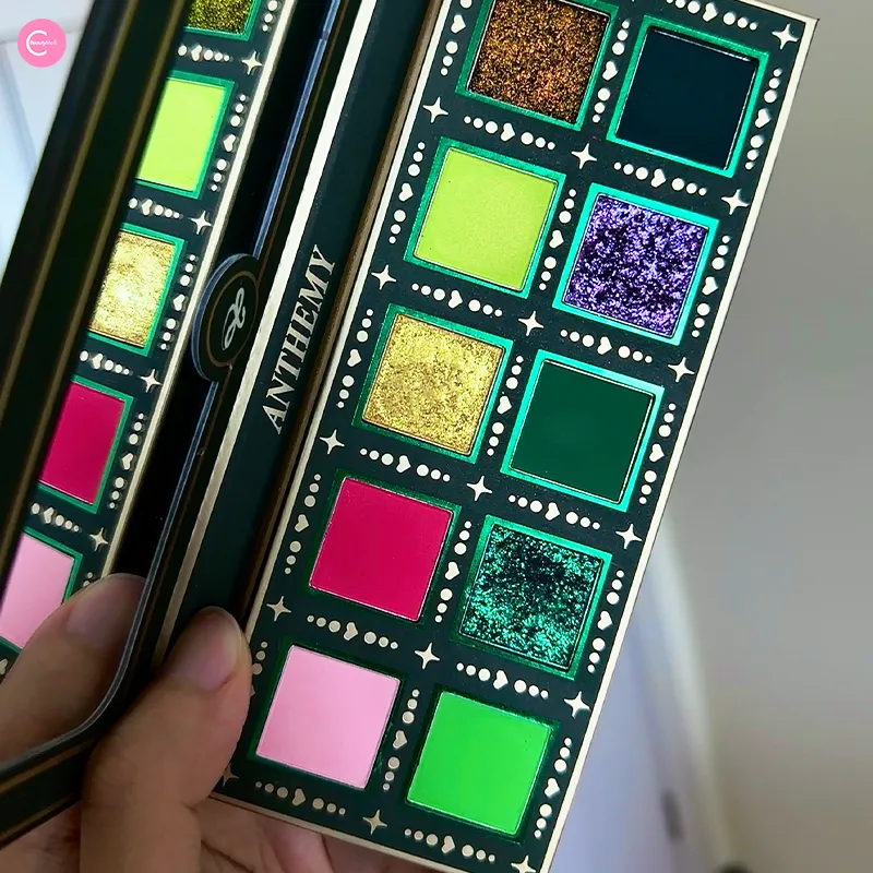 Anthemy "Serpent’s Emerald Gaze" – 10-Color Chameleon Eyeshadow Palette