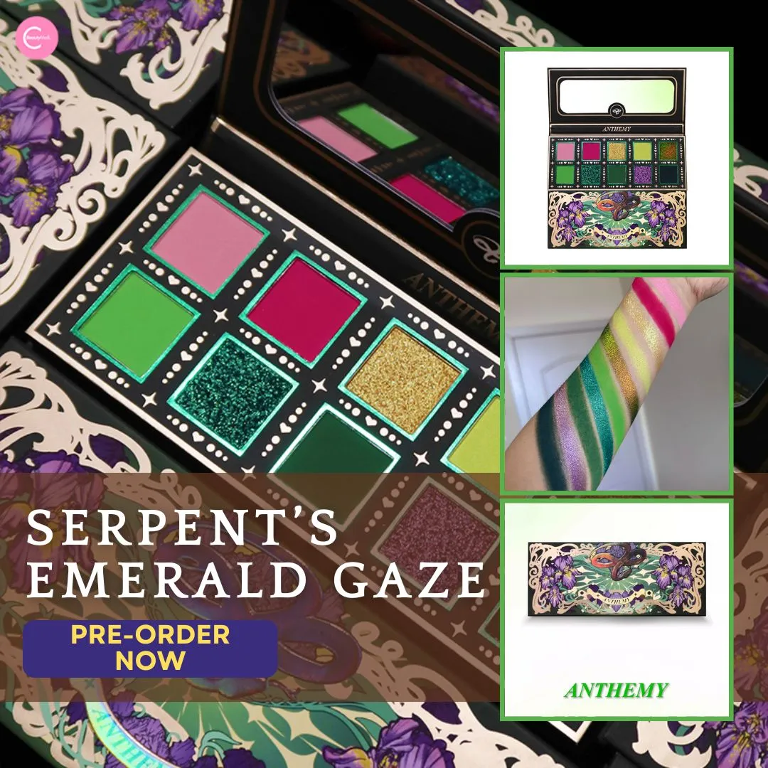 Anthemy "Serpent’s Emerald Gaze" – 10-Color Chameleon Eyeshadow Palette