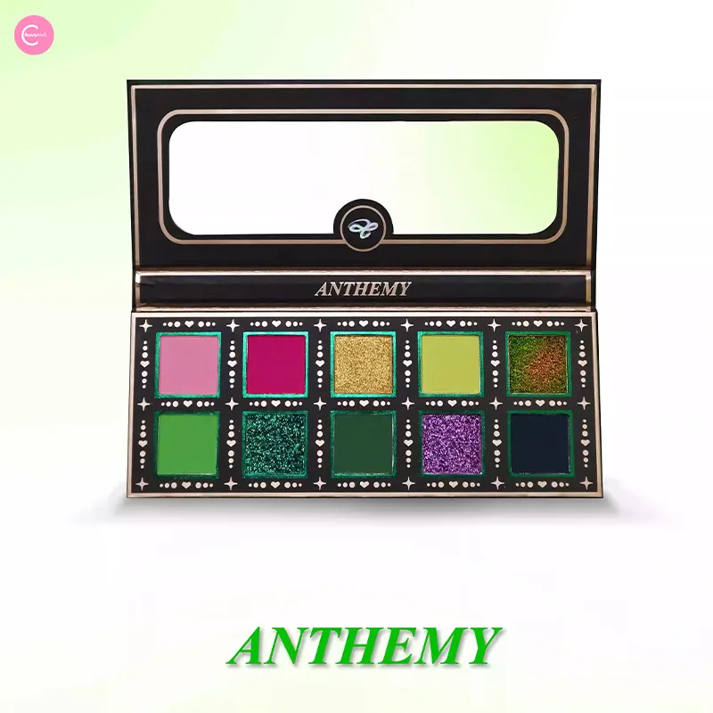 Anthemy "Serpent’s Emerald Gaze" – 10-Color Chameleon Eyeshadow Palette
