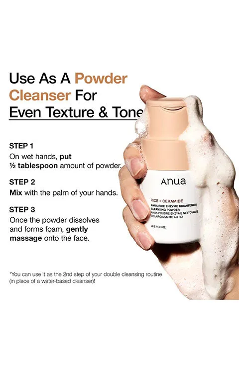 [Anua] Rice Enzyme Brightening Cleansing Powder (40g/1.41fl/oz)