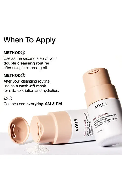 [Anua] Rice Enzyme Brightening Cleansing Powder (40g/1.41fl/oz)