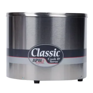 APW RCW7 7 Qt. Round Countertop Warmer Cooker / Server