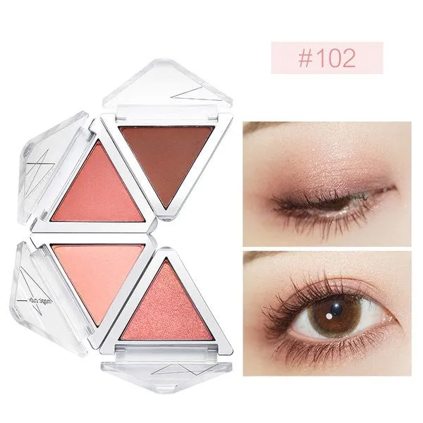 CHIOTURE 4 Color Glitter Eyeshadow Palette