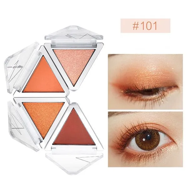 CHIOTURE 4 Color Glitter Eyeshadow Palette