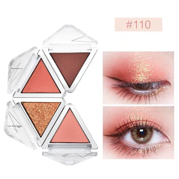 CHIOTURE 4 Color Glitter Eyeshadow Palette