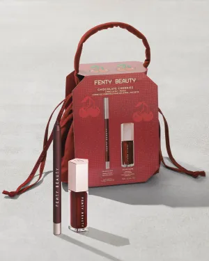 Chocolate Cherriez 2-Piece Lip Set   Pouch