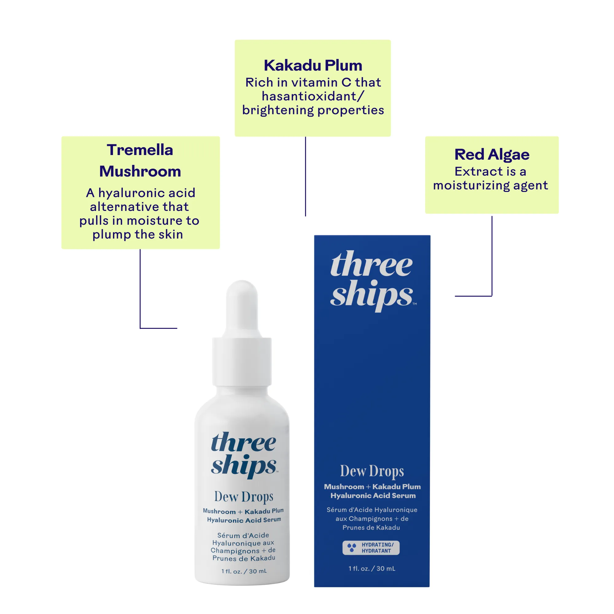 Dew Drops Mushroom   Kakadu Plum Hyaluronic Acid Serum