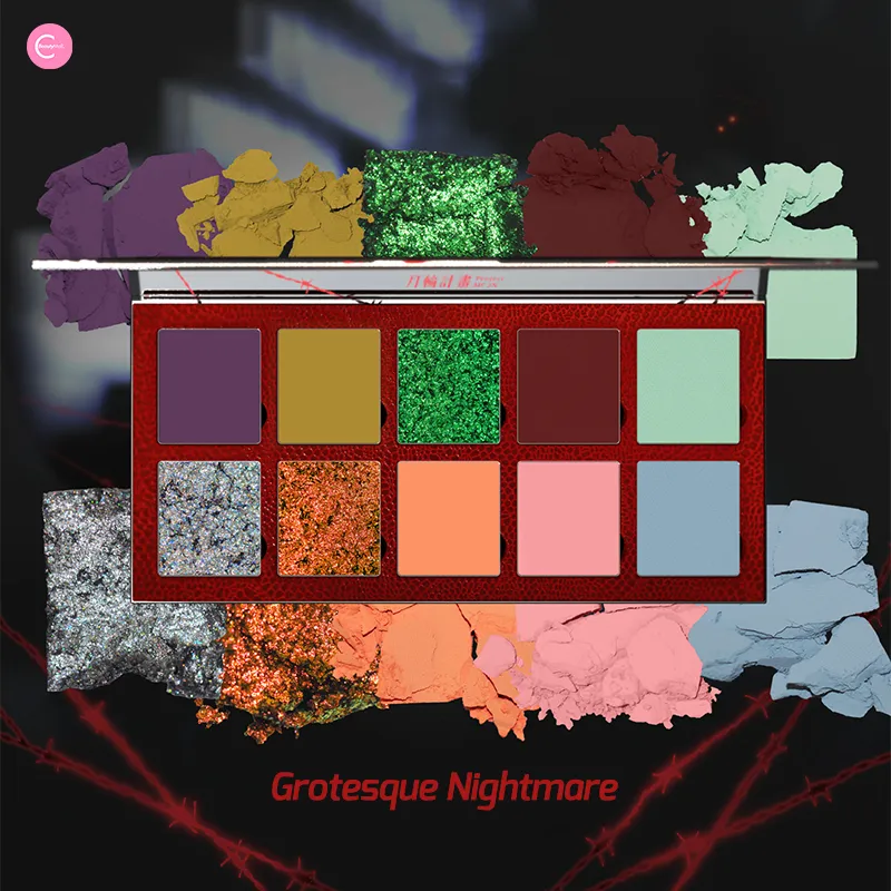 DRAMO X Laogu Collaboration Multiverse Eyeshadow Palette - 1408 Universe: Grotesque Nightmare