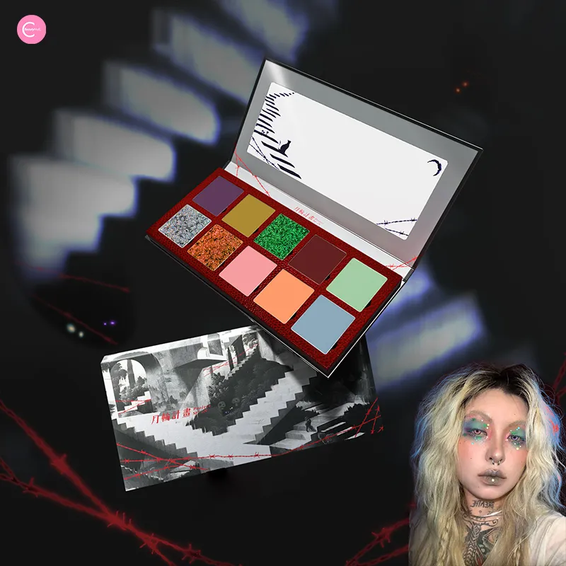 DRAMO X Laogu Collaboration Multiverse Eyeshadow Palette - 1408 Universe: Grotesque Nightmare