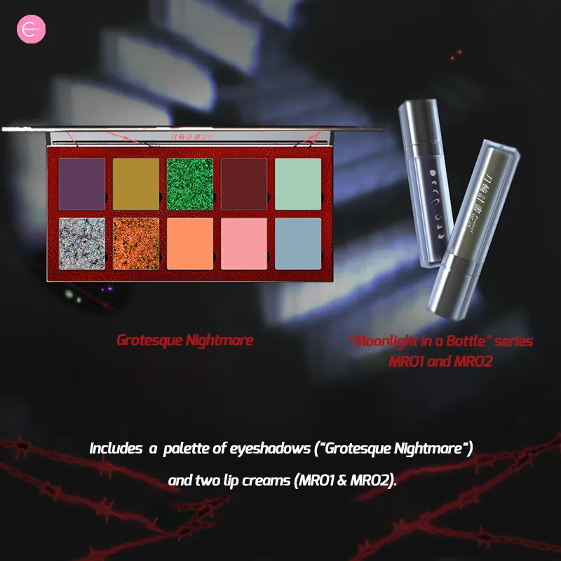 DRAMO X Laogu Collaboration Multiverse Eyeshadow Palette - 1408 Universe: Grotesque Nightmare