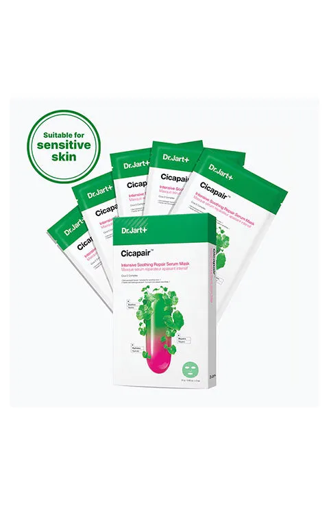 [Dr.Jart ] Cicapair Sensitive Skin Serum Mask (1Pcs Or 1Box(5Pcs)