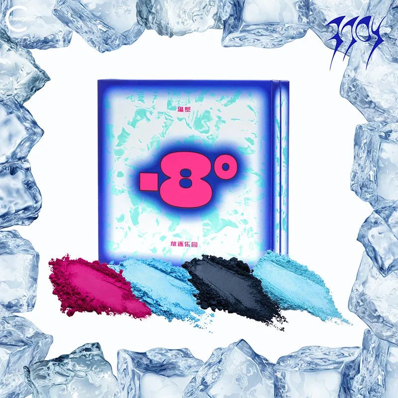 EXILEJOY Temperature-Change Eyeshadow Palette - #8℃ (Blue & Pink)