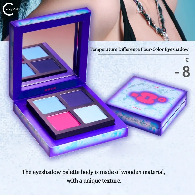 EXILEJOY Temperature-Change Eyeshadow Palette - #8℃ (Blue & Pink)