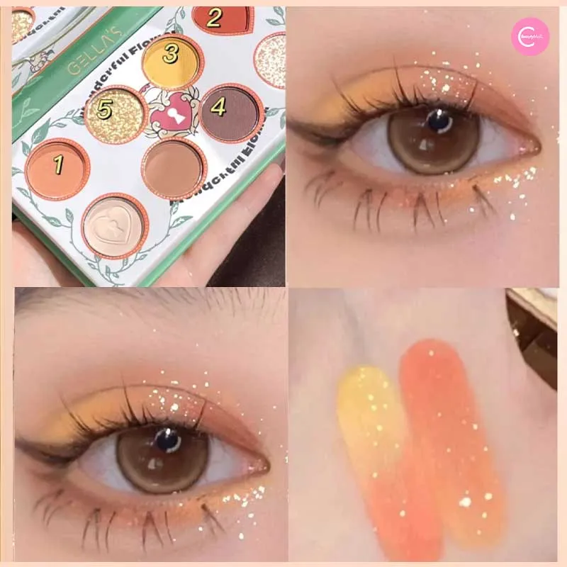 GELLA'S Enchanted Blossom 8-Color Eyeshadow Palette