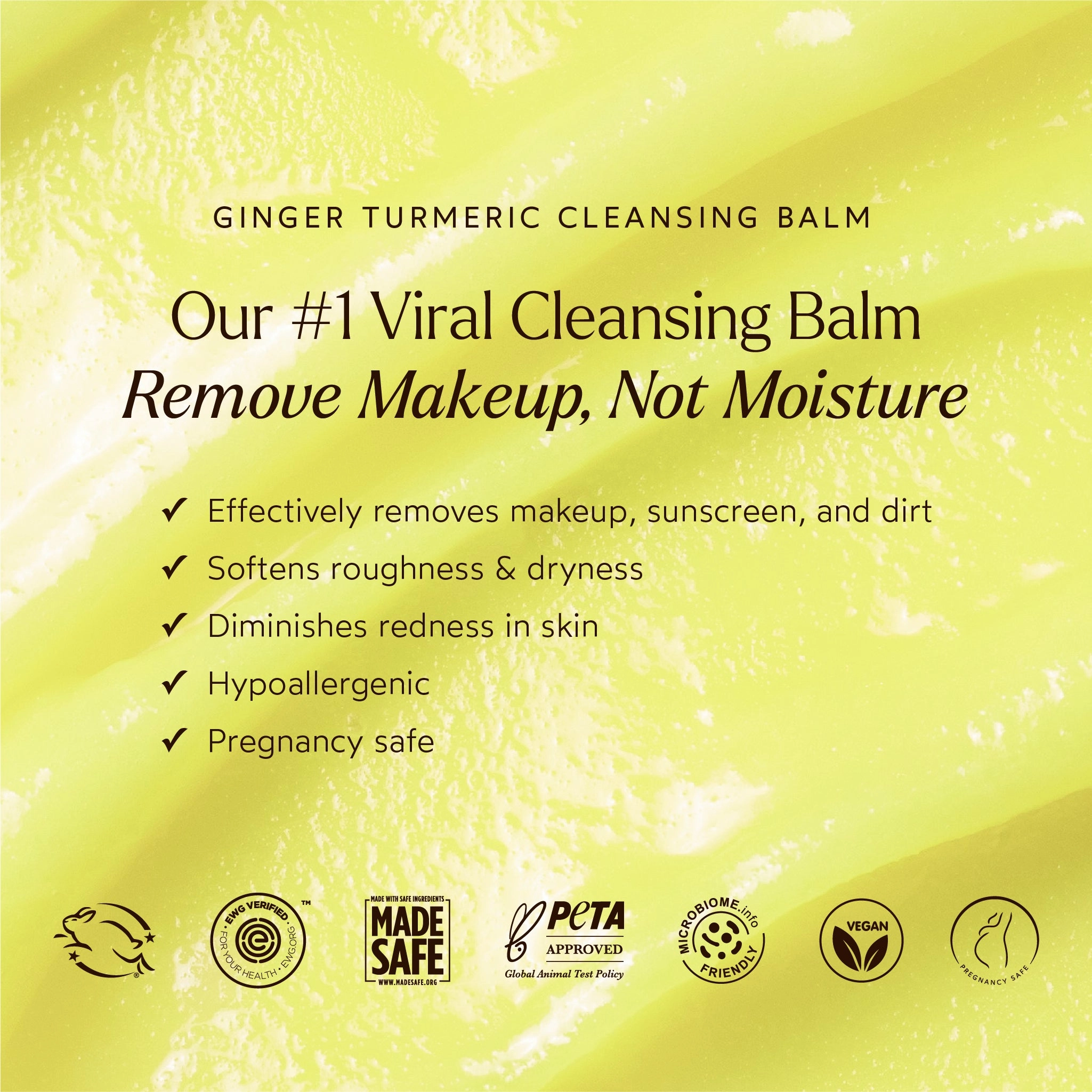 Ginger Turmeric Makeup Removing Cleansing Balm