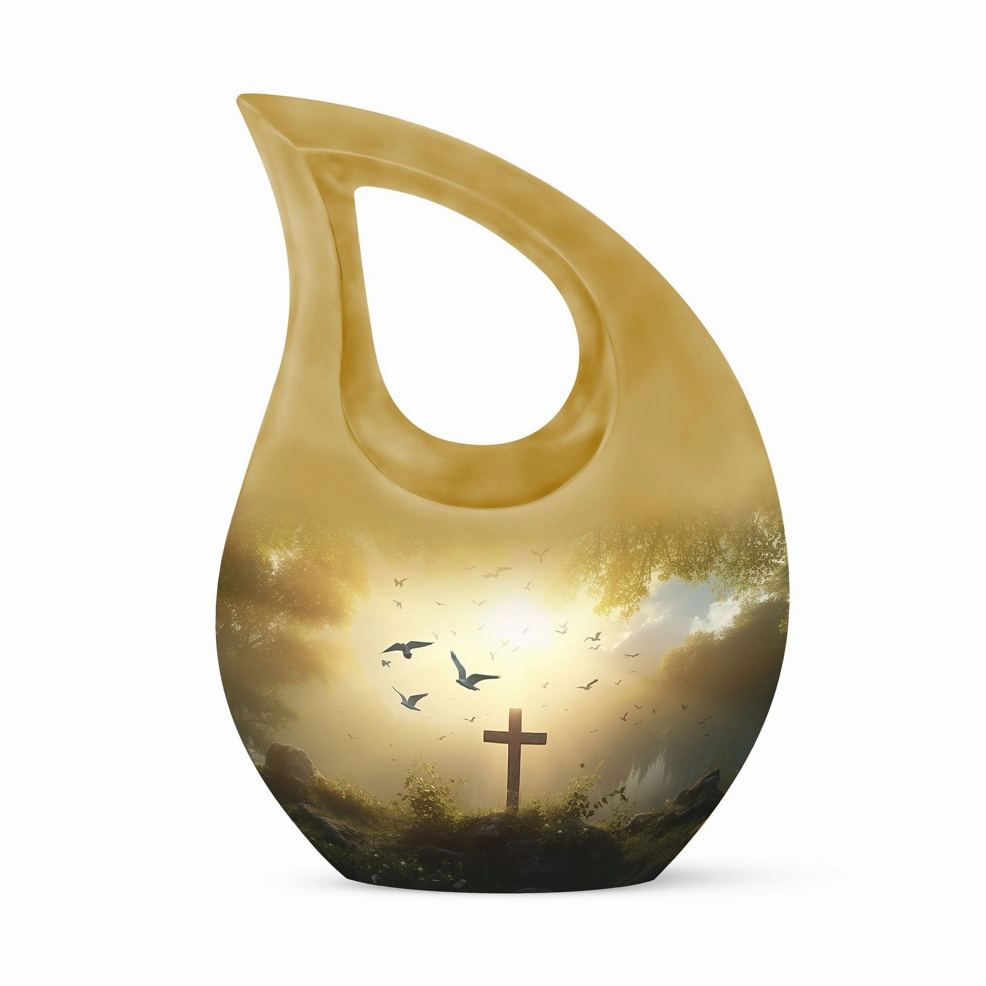 Jesus Christ Memorial A Grand Tribute with Extra Large Urn