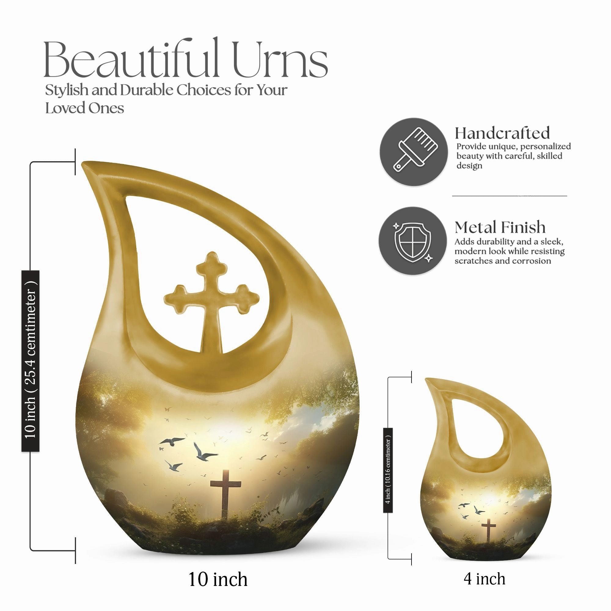 Jesus Christ Memorial A Grand Tribute with Extra Large Urn