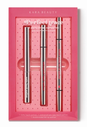 KARA BEAUTY - PERFECT TRACE 3 PIECE EYELINER SET (1SET)
