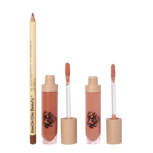 KIMCHI X PLASTIQUE Nude Sensation: Bento Babes Lip Kit