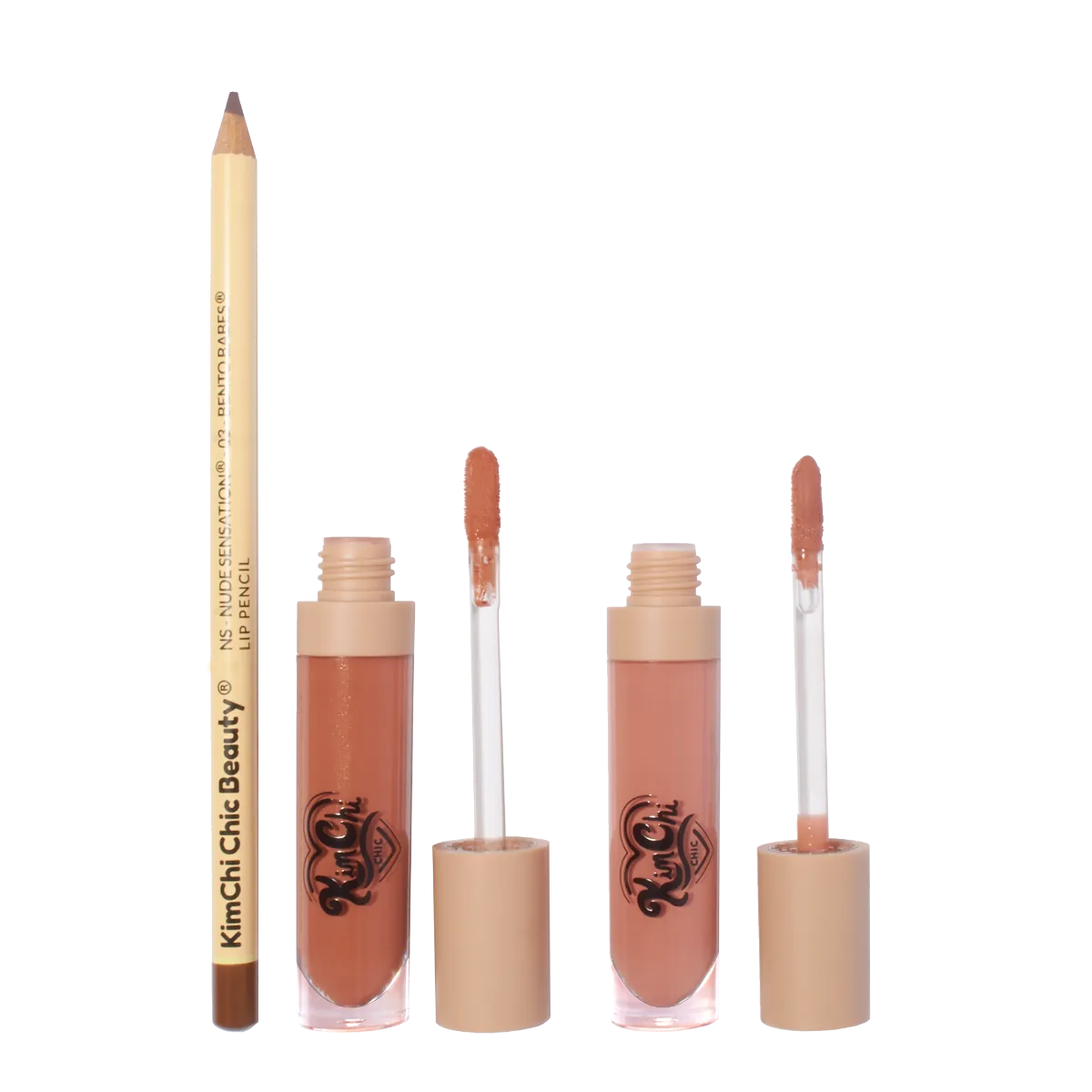 KIMCHI X PLASTIQUE Nude Sensation: Bento Babes Lip Kit