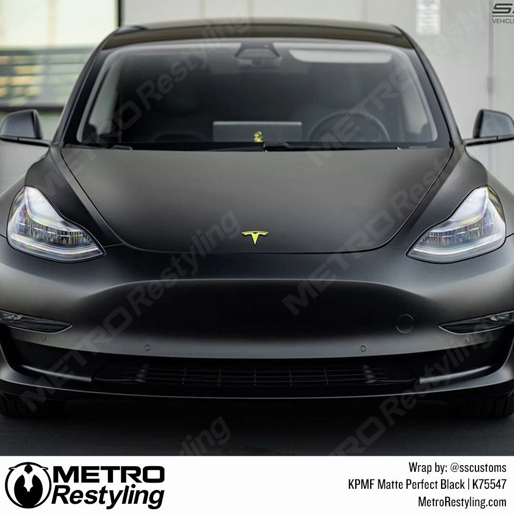 KPMF K75400 Matte Perfect Black Vinyl Wrap | K75547
