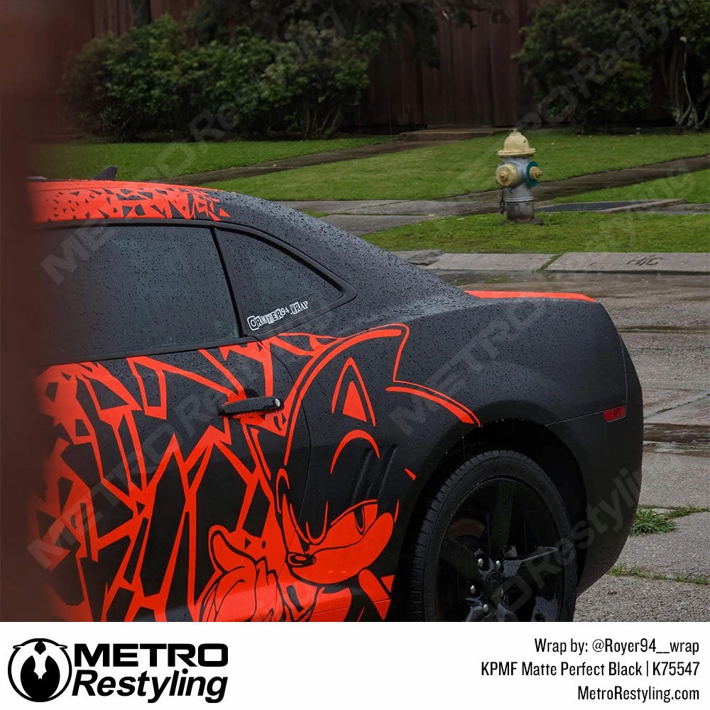 KPMF K75400 Matte Perfect Black Vinyl Wrap | K75547