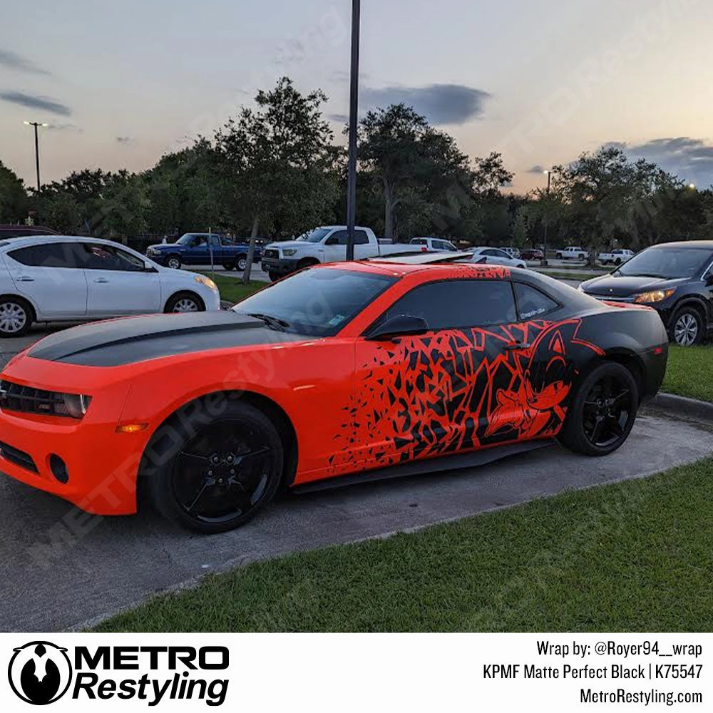 KPMF K75400 Matte Perfect Black Vinyl Wrap | K75547
