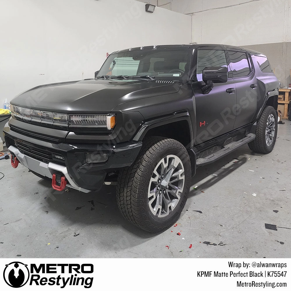 KPMF K75400 Matte Perfect Black Vinyl Wrap | K75547