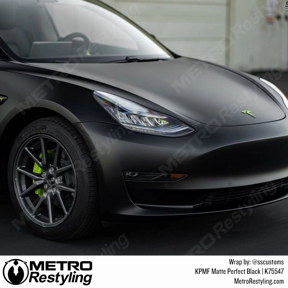 KPMF K75400 Matte Perfect Black Vinyl Wrap | K75547