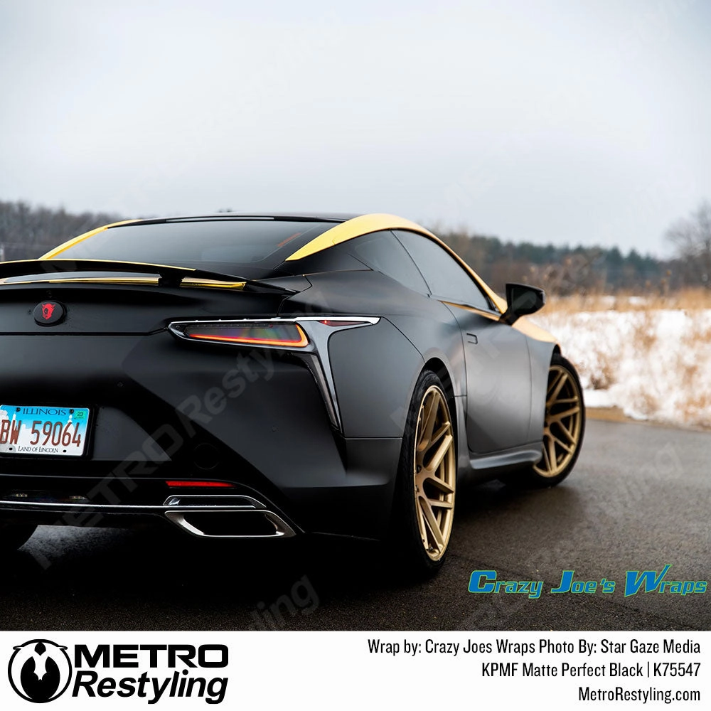 KPMF K75400 Matte Perfect Black Vinyl Wrap | K75547