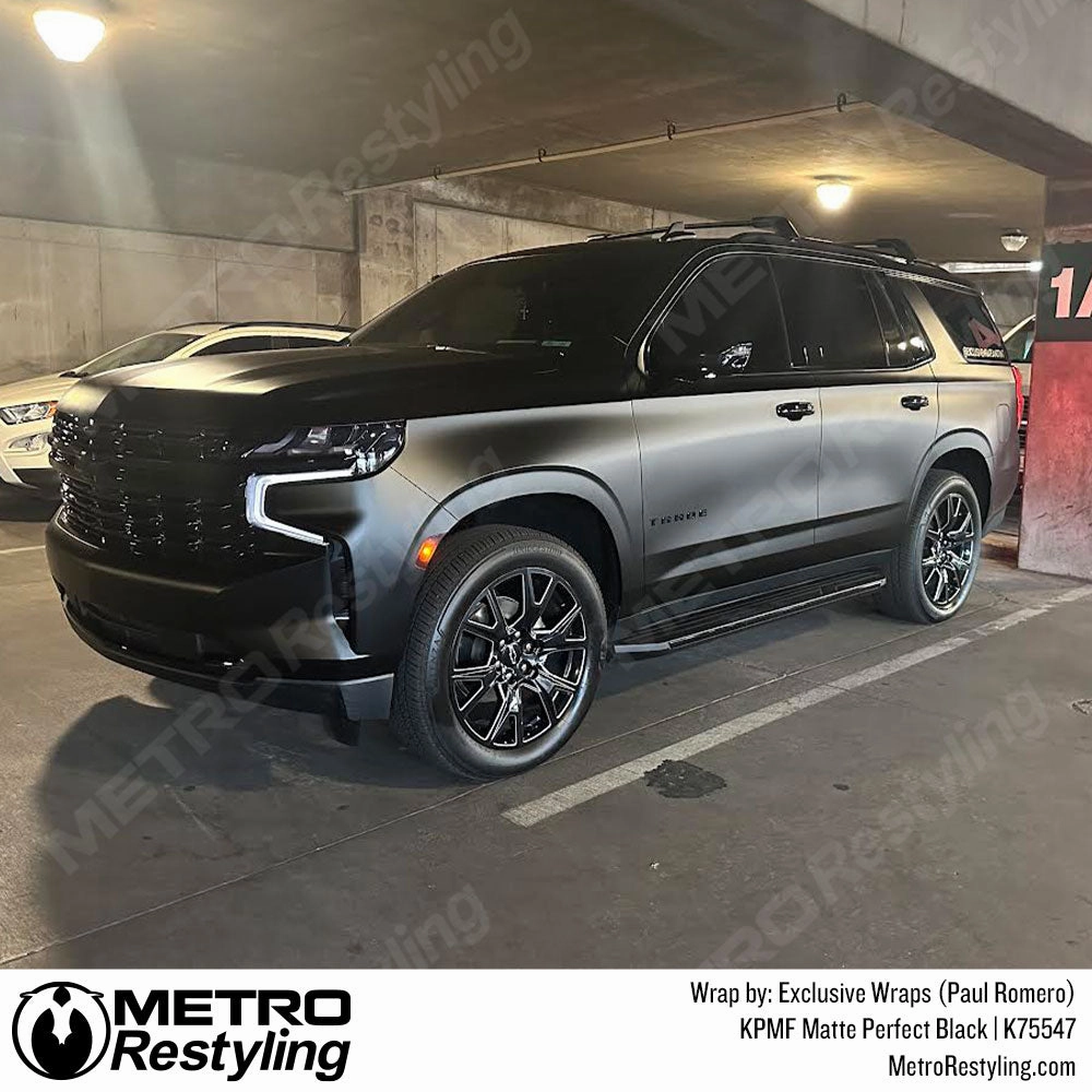 KPMF K75400 Matte Perfect Black Vinyl Wrap | K75547