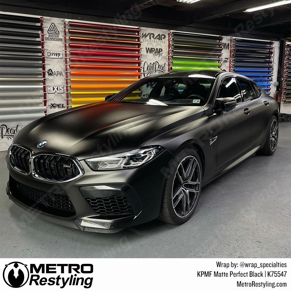 KPMF K75400 Matte Perfect Black Vinyl Wrap | K75547