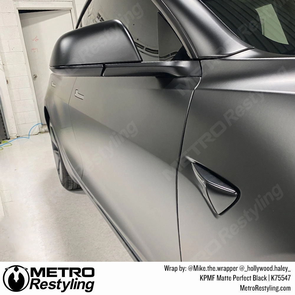 KPMF K75400 Matte Perfect Black Vinyl Wrap | K75547