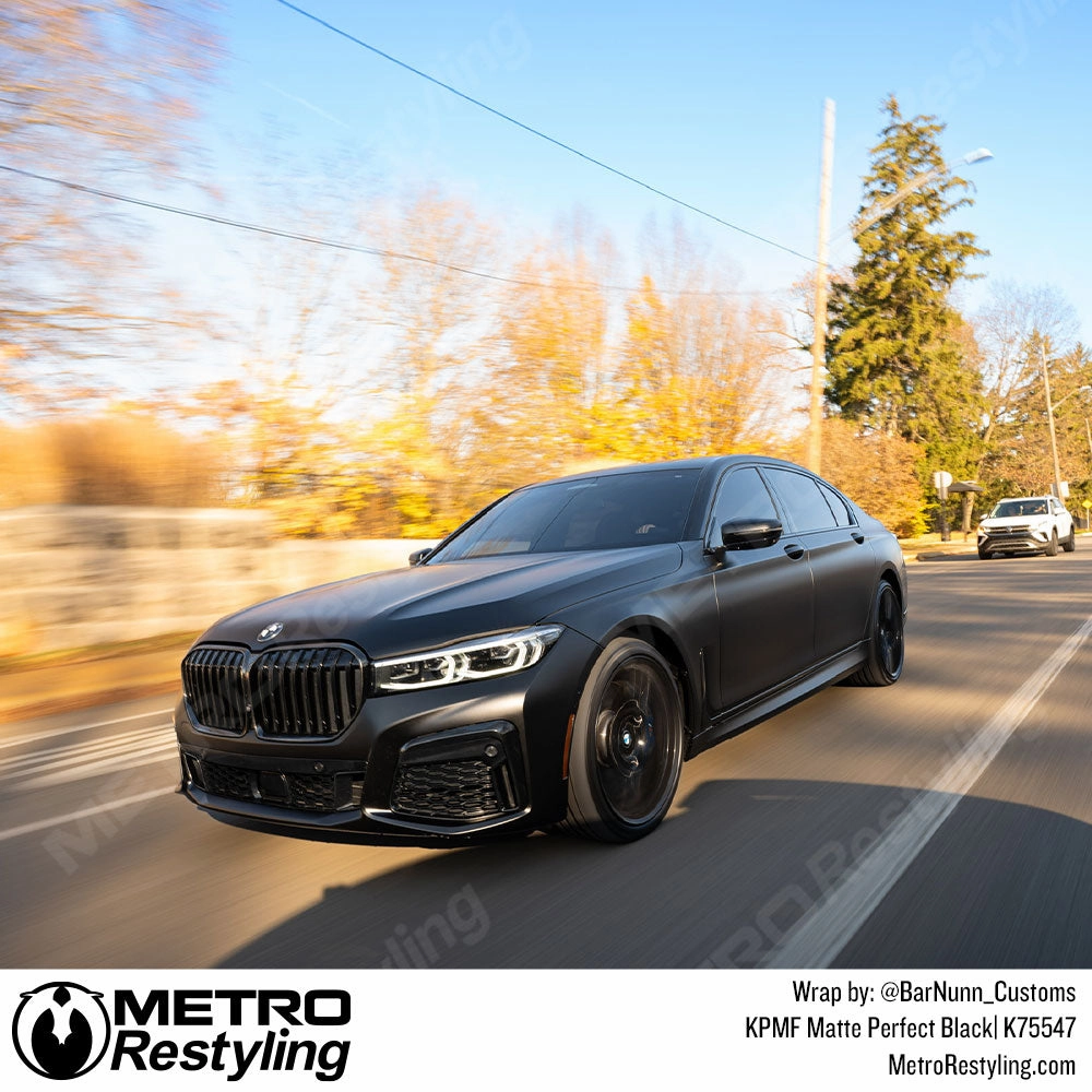 KPMF K75400 Matte Perfect Black Vinyl Wrap | K75547