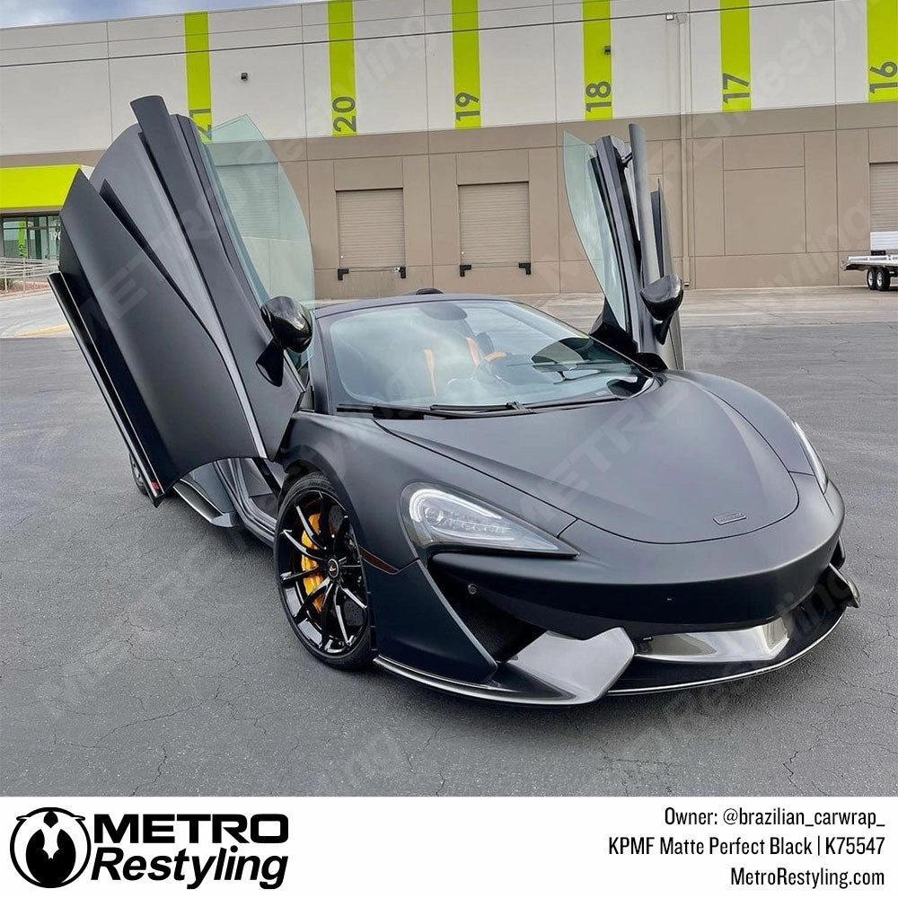 KPMF K75400 Matte Perfect Black Vinyl Wrap | K75547