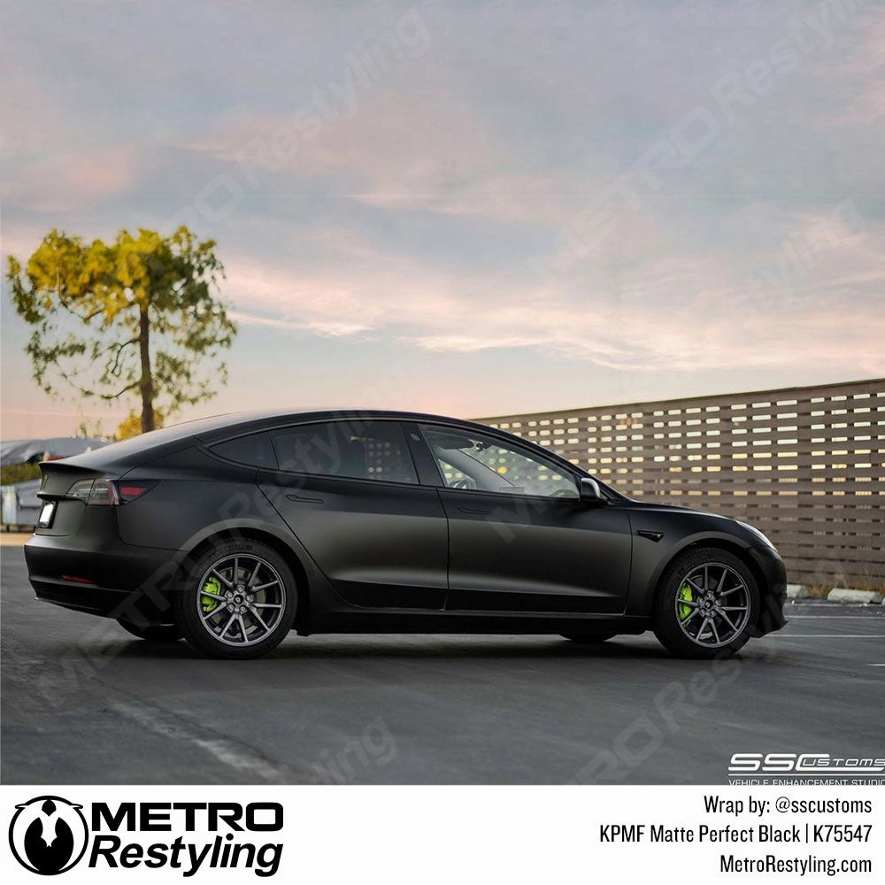 KPMF K75400 Matte Perfect Black Vinyl Wrap | K75547