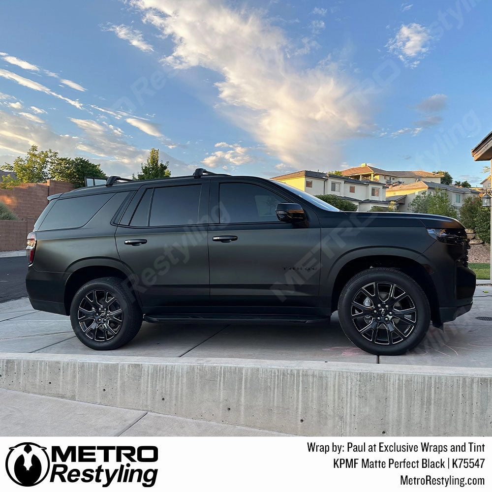 KPMF K75400 Matte Perfect Black Vinyl Wrap | K75547