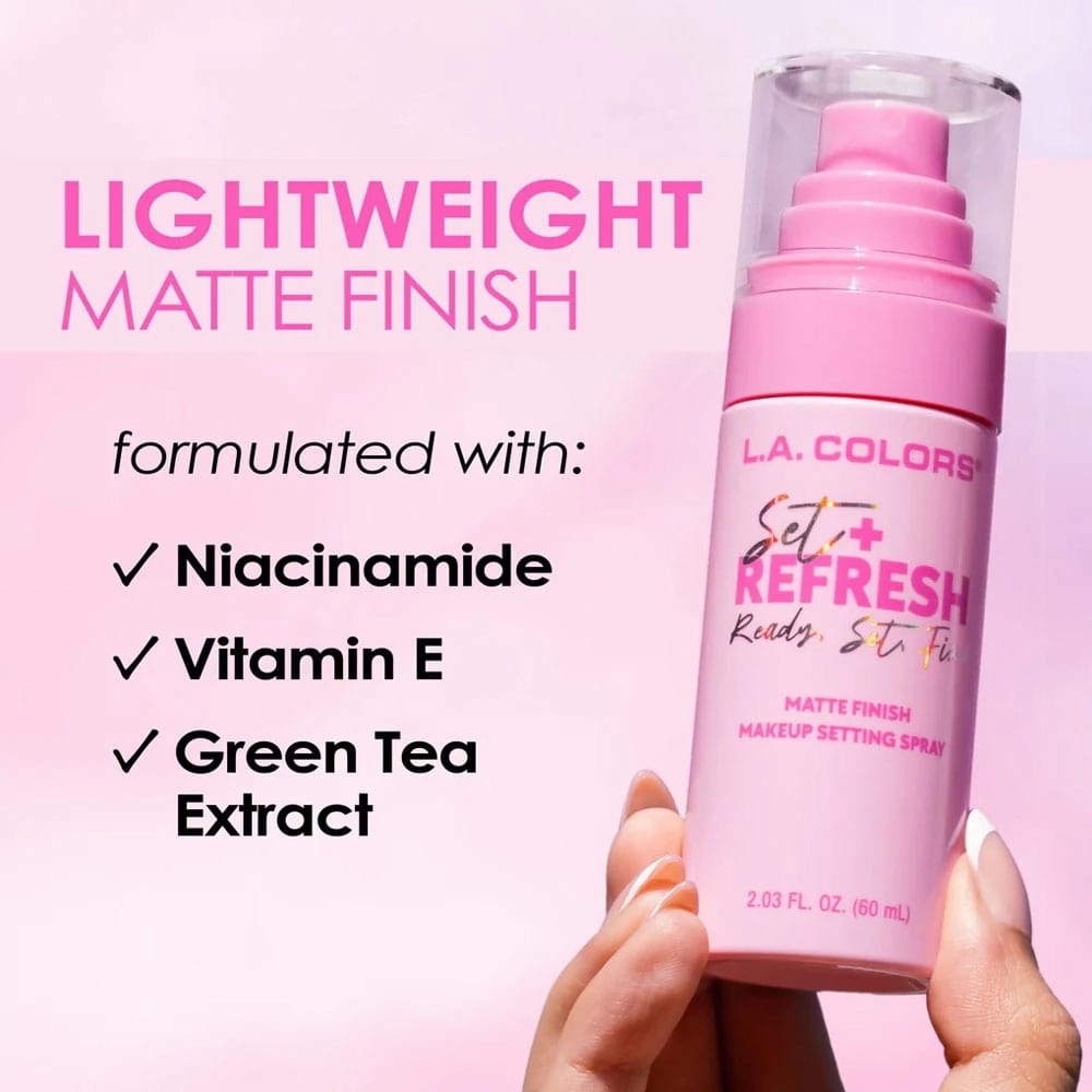 LA Colors Set   Refresh Matte Setting Spray 60ml