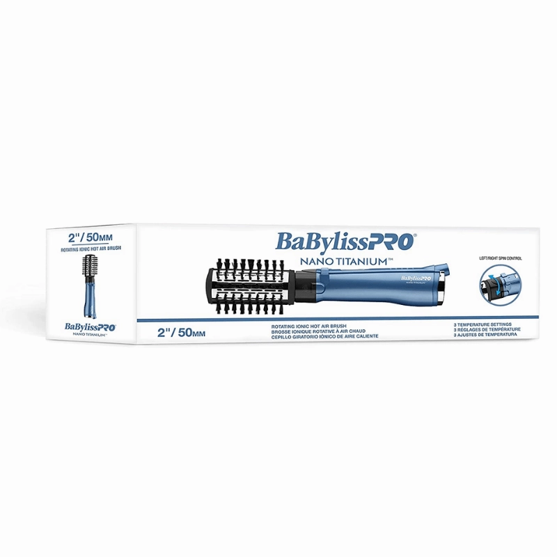 Nano Titanium Rotating Ionic Hot Air Brush 2" / 50mm