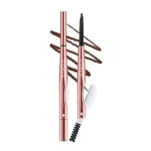 O.TWO.O Natural Soft Mist 3-In-1 Eyebrow Pencil 02 Brown
