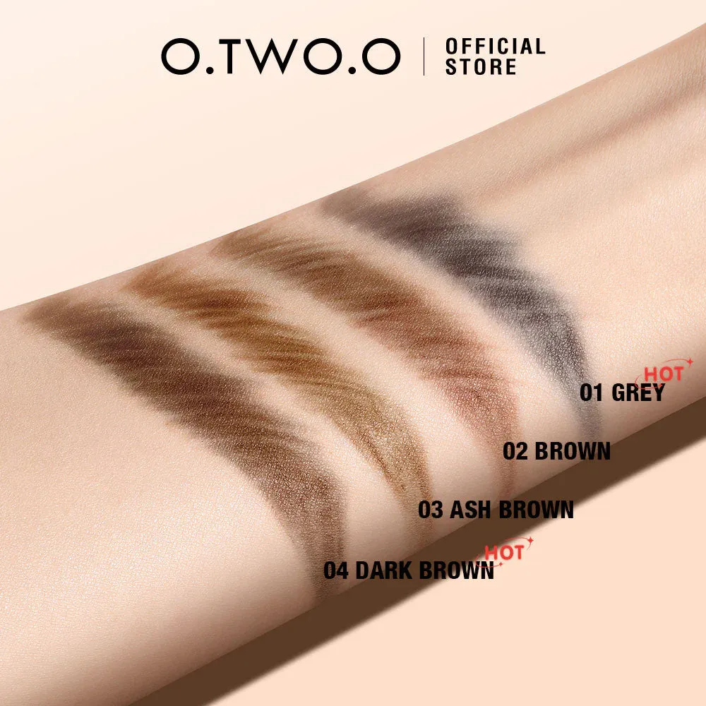 O.TWO.O Natural Soft Mist 3-In-1 Eyebrow Pencil 04 Dark Brown