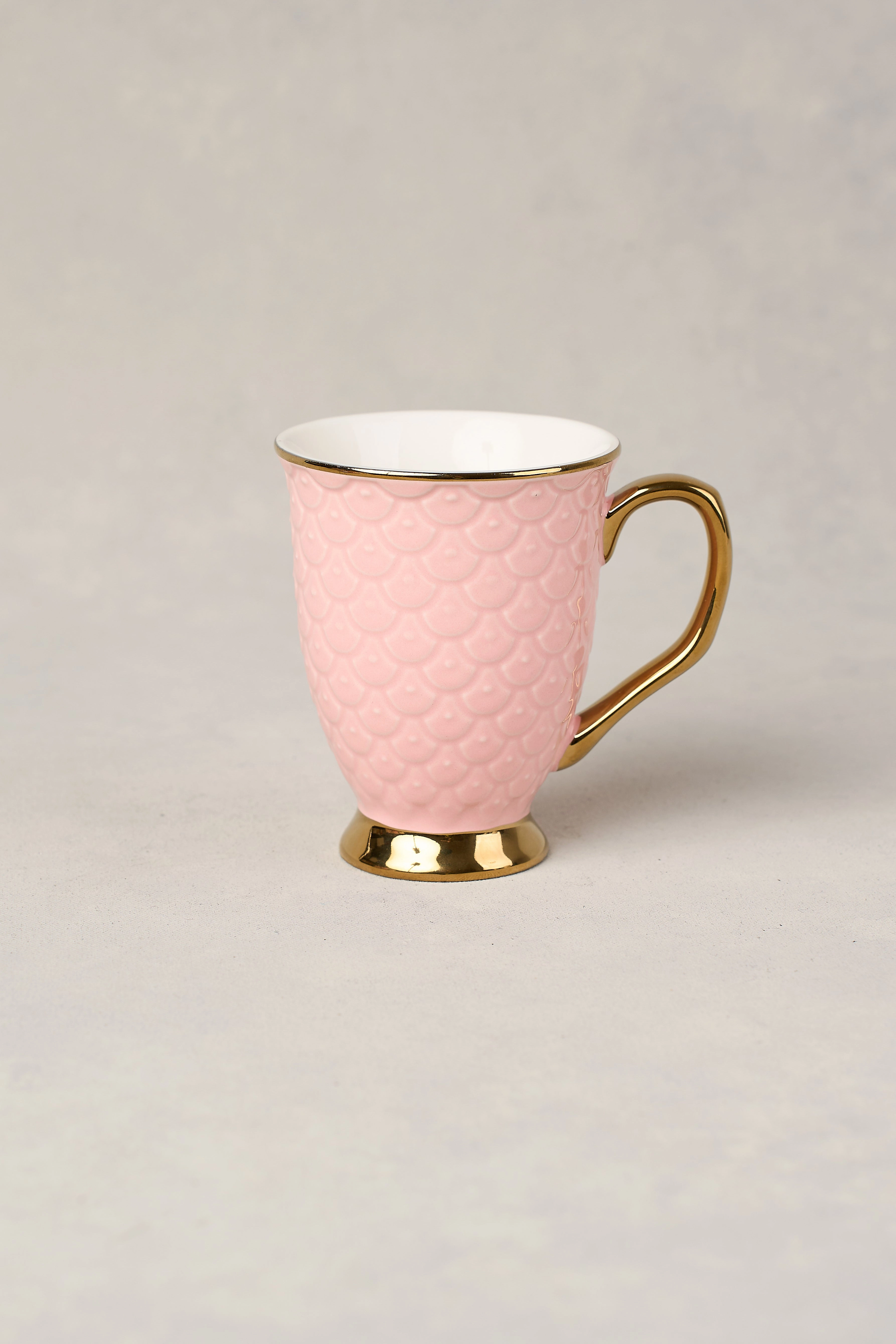 Ripple Blush Footed Mug