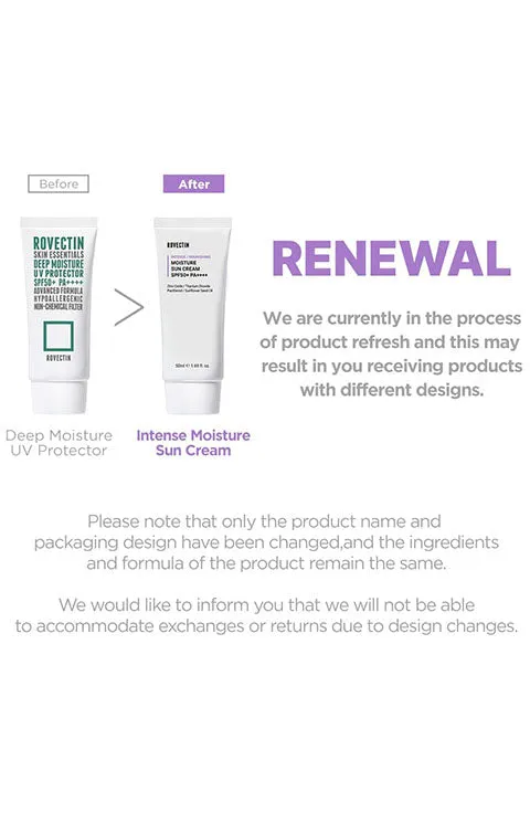 ROVECTIN Intense Moisture Sun Cream 50Ml