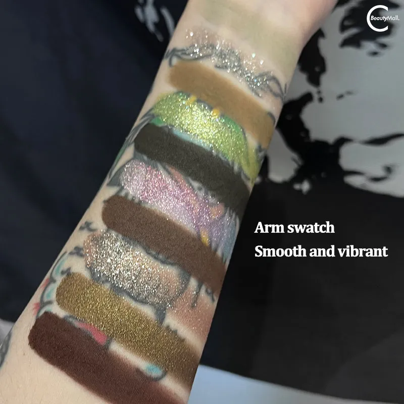 Shellwe Makeup Elaina Ten-Color Chameleon Shimmer Matte Eyeshadow Palette