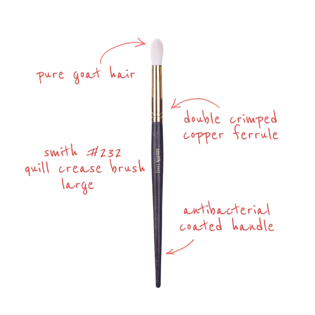 Smith Cosmetics 232 Quill Crease Brush Large