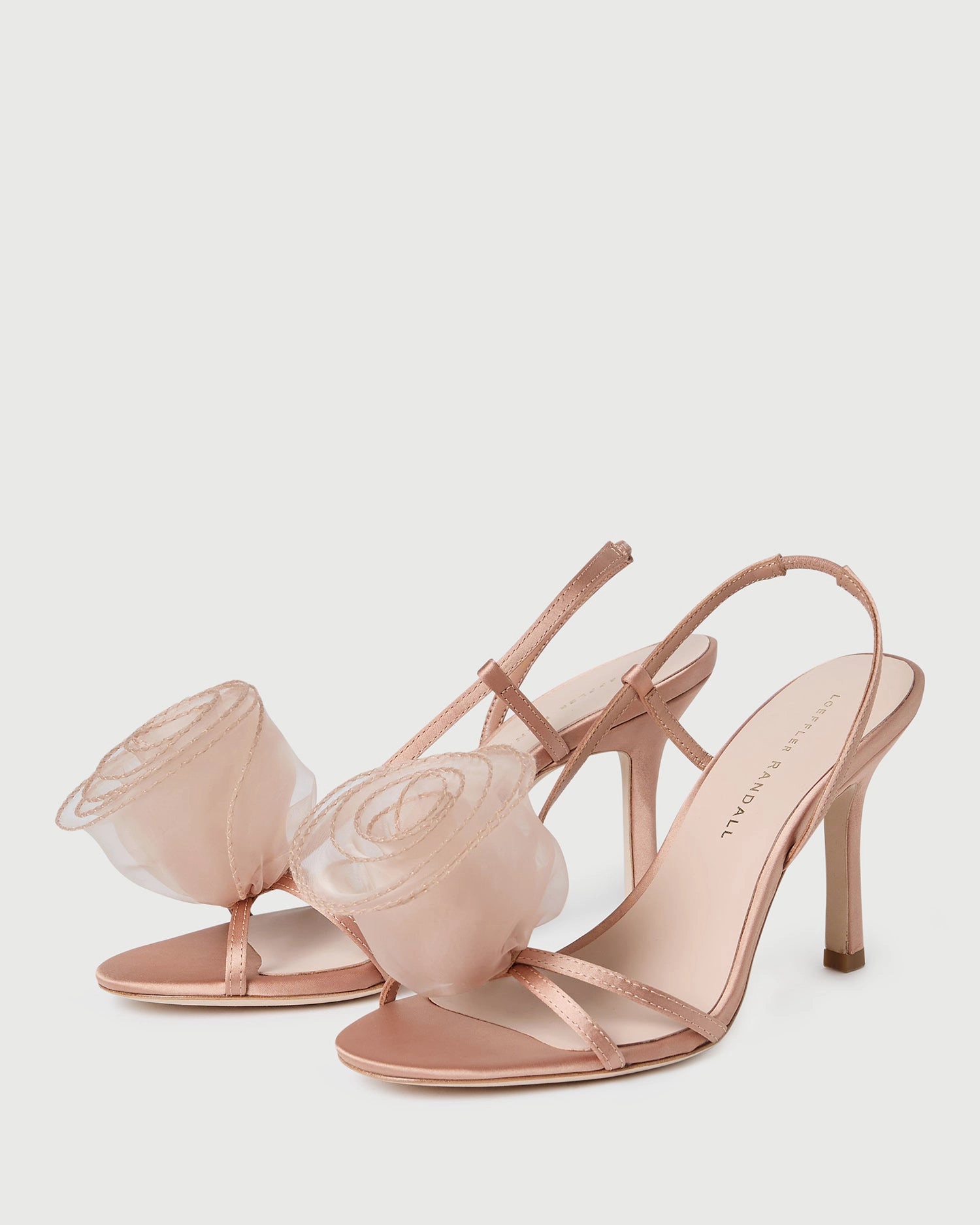 Steph Blush Organza Rose Sandal