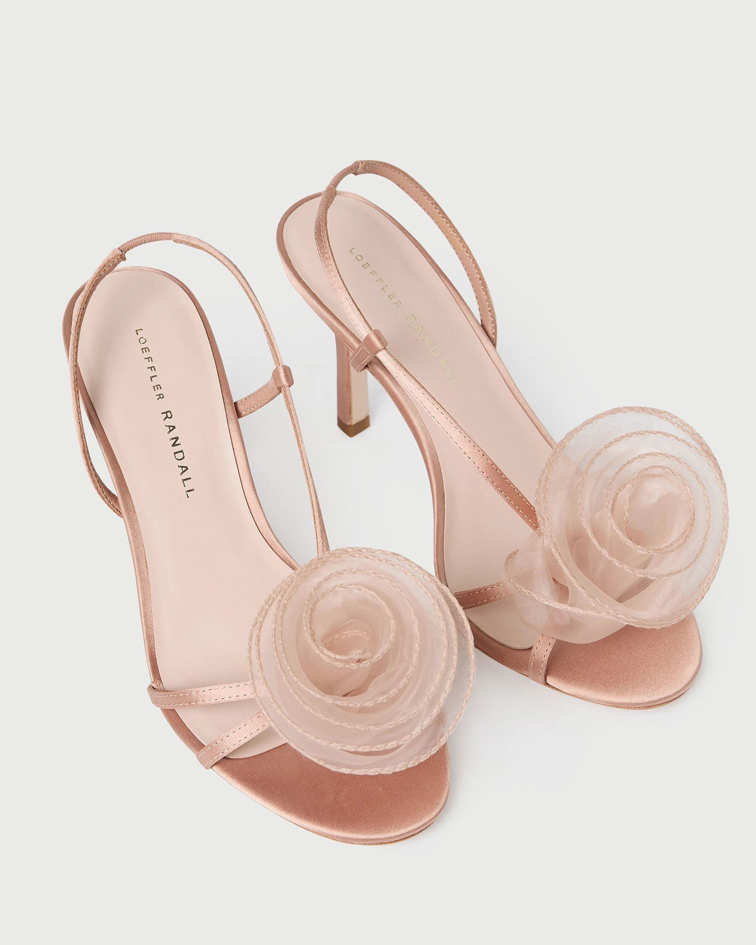 Steph Blush Organza Rose Sandal